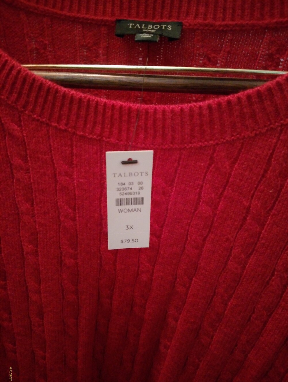 Talbots Red Sweater - Picture 5 of 5